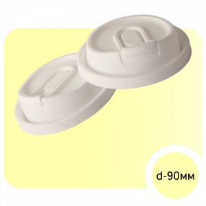 Кришка з кліпсою d-90 мм БІЛА