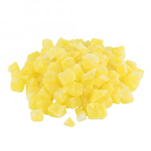 Ананасовые цукаты кубик