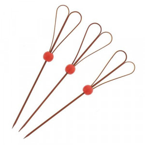 Шпажки “Бордо з червоною кулькою” 12 см