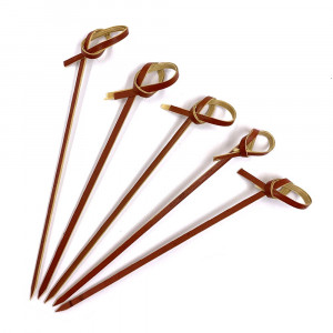 Skewers “Dark cherry with knots” 11 cm
