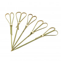 Skewers "Bamboo Heart Green" 12 cm