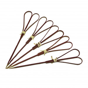 Шпажки "Бамбукове Серце червоне"  12 см